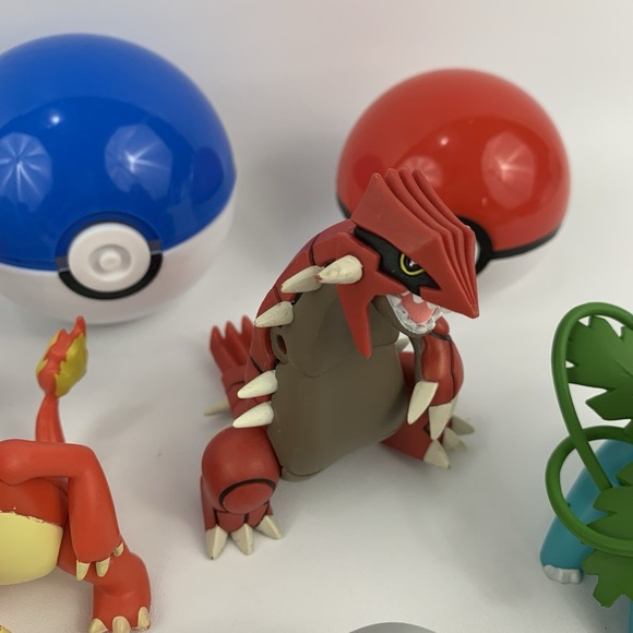 Pokemon Figures Lot Ivysaur Grovyle Wartortle Charmeleon Poke Ball Tomy Figures - Picture 7 of 16